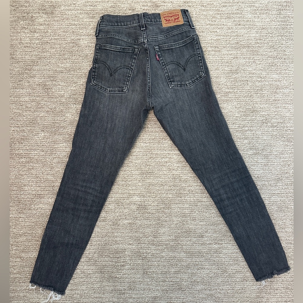 Levi’s: Wedgie Straight, Size: 25, Charcoal/Black